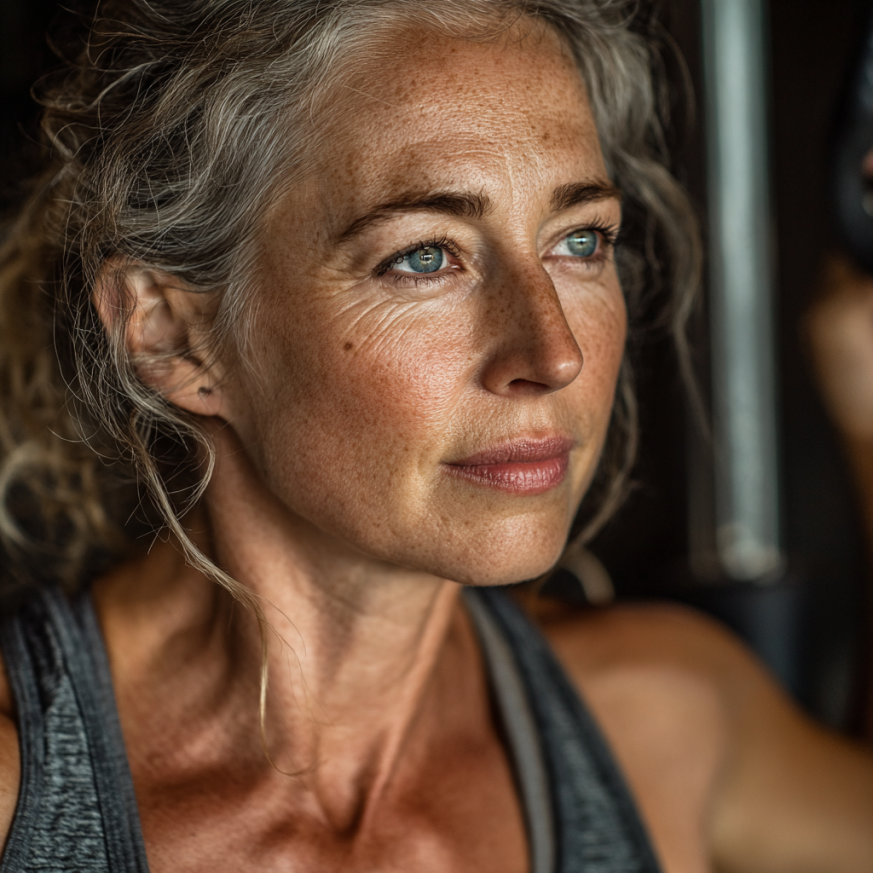 Активні літні люди займаються фітнесом